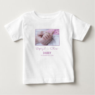 Personlig gratulation för barnedop för flicka t shirt