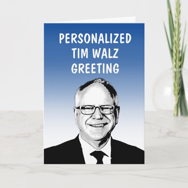 Personlig gratulationskort från Tim Walz Kort (Framsida)