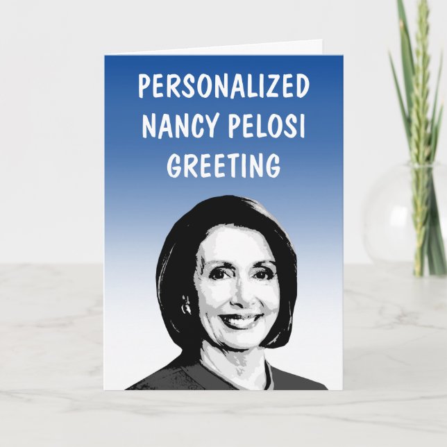 Personlig gratulationskort till Nancy Pelosi Kort (Framsida)