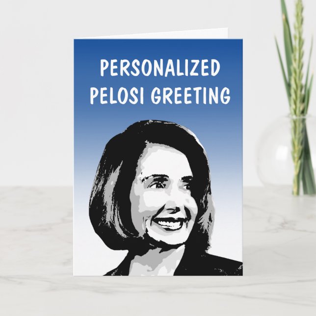 Personlig gratulationskort till Pelosi Kort (Framsida)