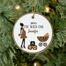 Personlig Gravid Mamma Ornament Jungle