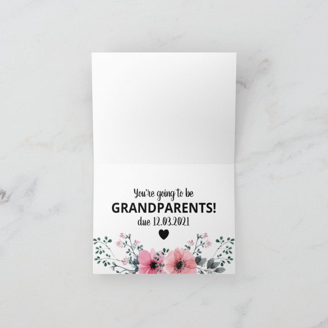 Personlig Gravid Meddelande om farföräldrar (Inuti)
