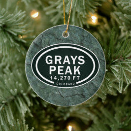 Personlig Grays: toppfärgad Rocky Mountain Julgransprydnad Keramik