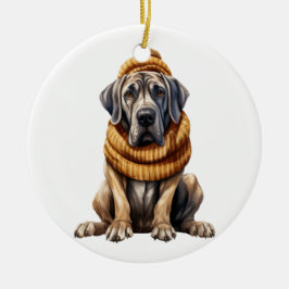 Personlig Great dane Hund Art Julgransprydnad Keramik