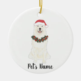 Personlig Great Pyrenees Julgransprydnad Keramik
