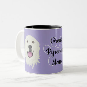 Personlig Great Pyrenees Pappa/Mamma Två-Tonad Mugg