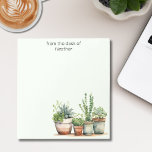Personlig Greenery Namn Anteckningsblock<br><div class="desc">Öka ditt skrivbordsutrymme med det här personlig växttemade anteckningsblocket, designat för älskare som uppskattar en smula grönt i sina dagliga anteckningar. Anpassa med ditt namn och din personlig för att göra det unikt för dig, perfekt för att ansluta påminnelser, att göra listor eller inspirationstankar. Det här charmerande anteckningsblocket, som har...</div>