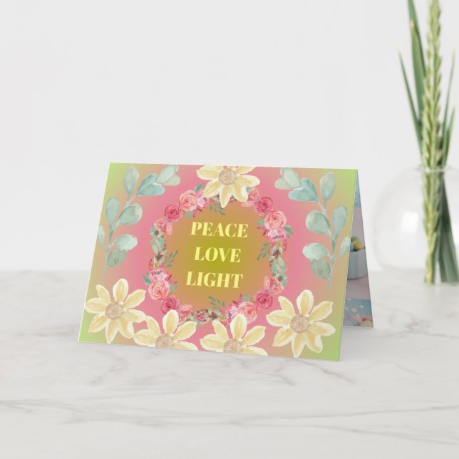 PERSONLIG GREETCard FÖR HNY & HANUKKAH Tack Kort (Framsida)