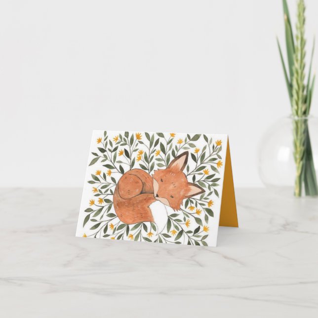 Personlig Greeting Card - Lazy Vår Day Tack Kort (Framsida)