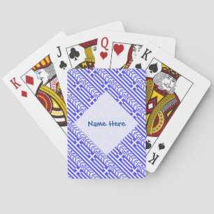 Personlig grekisk flagga i kakelmosaik casinokort