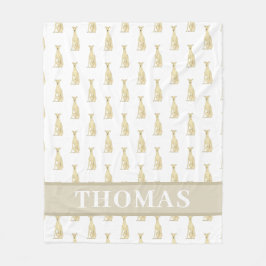 Personlig Greyhound (Fawn) Fleecefilt