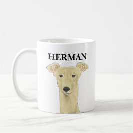 Personlig Greyhound Hund Beverage Coaster Kaffemugg