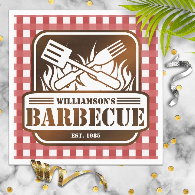 Personlig Grillfest Pappersservett (Skapare uppladdad)