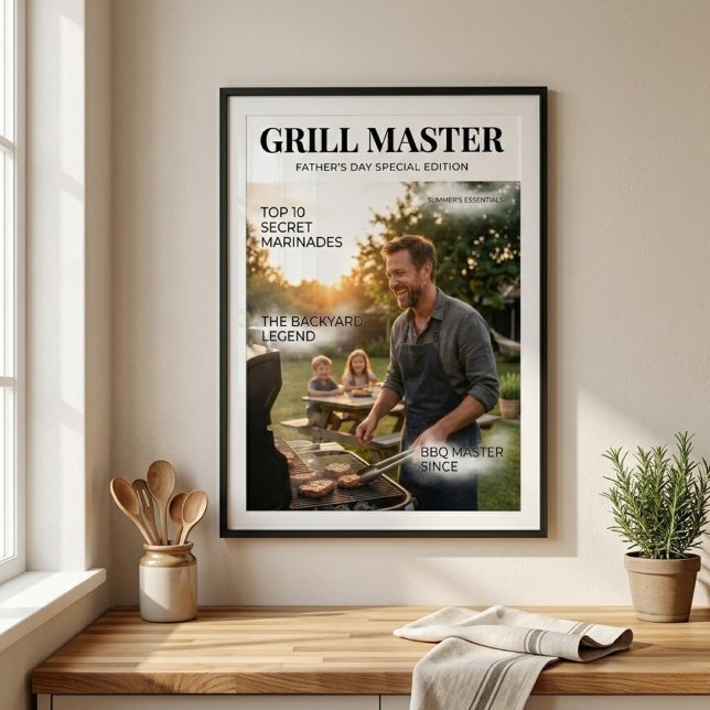 Personlig Grillmästare Fars dag Anpassad Poster (Skapare uppladdad)