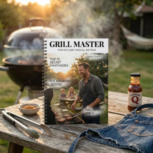 Personlig Grillmästare Fars dag Anteckningsbok