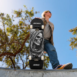 Personlig Grim Reaper Mini Skateboard Bräda 18,5 Cm