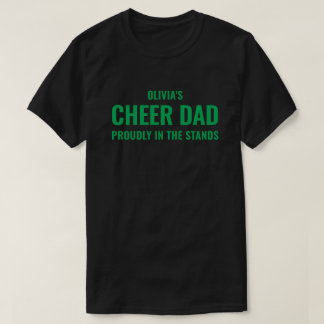 Personlig grön uppmuntrande pappa för män Anpassad T Shirt
