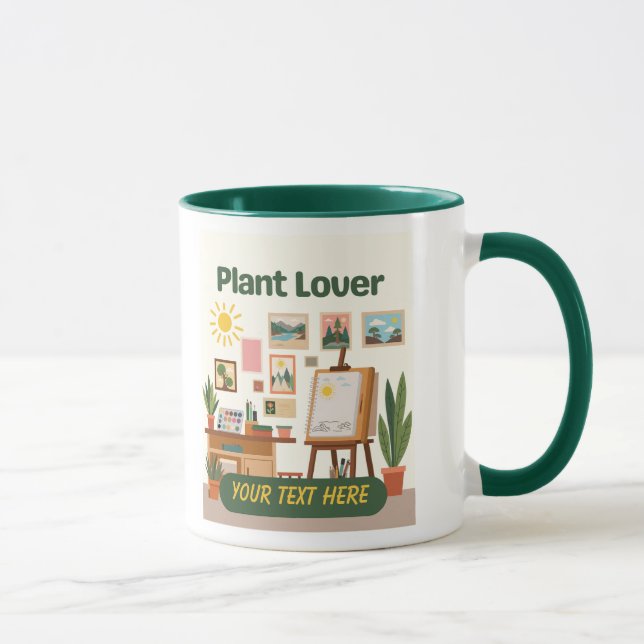 Personlig Grönska & Kreativ Arbetsplatsdesign Mugg (Höger)