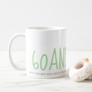 Personlig Grönt 60 Sassy 60 Birthday Gift Kaffemugg