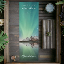 Personlig Grönt Aurora inspiration Quote Yoga Mat