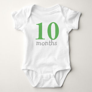 Personlig Grönt Baby varje månad T-shirt