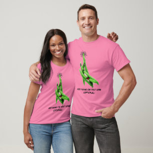 Personlig Grönt Bean Tecknad T-shirt