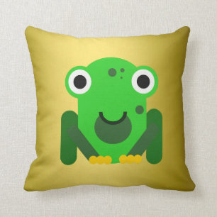 Personlig grönt Frog Kudde
