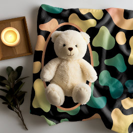 Personlig Grönt Kow Skriv ut Sherpa Blanket