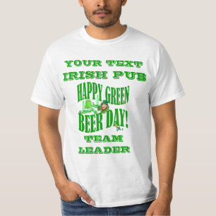 Personlig grönt öldag t shirt