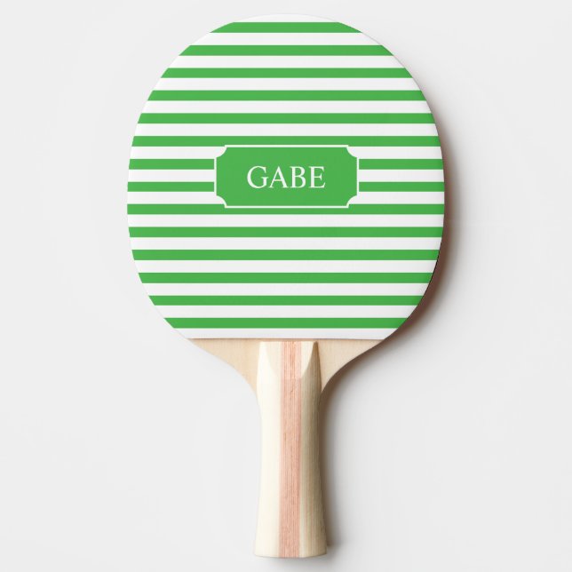 Personlig Grönt Rand Ping Pong Paddle Pingisracket (Framsidan)