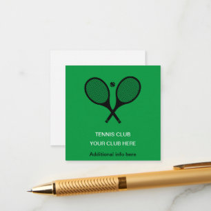 Personlig Grönt Tennis Racket Tilläggskort