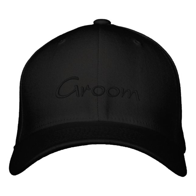 Personlig Groom Baseball Cap med Embroidery Broderad Keps (Framsida)
