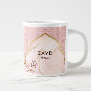Personlig Groom Coffee Mugg - & Guld Arch Jumbo Mugg