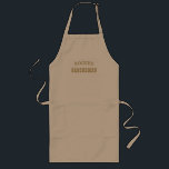 Personlig Groomsman Apron Långt Förkläde<br><div class="desc">Tack för dina marskalkar med den här plattan med djärv western typografi. Anpassa den här designen till din Groomsman namn. Gör en underbar gåva.</div>