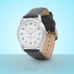 Personlig Groomsman Bröllop Brudens sida Watch Armbandsur<br><div class="desc">För en speciell Groomsman som gick utöver sina uppgifter på din bröllopsdag. Lägg till namn om du vill ersätta Groomsman-texten eller behållan som den är. En klassisk armur som klarar tidsprovet. Lämplig för alla manliga medlemmar av bröllopsfesten. Bästa man,  Far från Bride,  Usher och mer.</div>