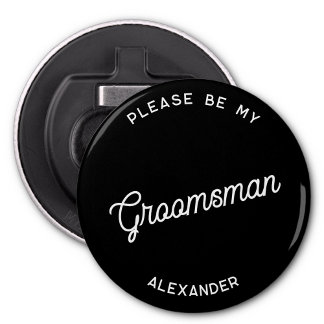 Personlig Groomsman Frieri Flasköppnare