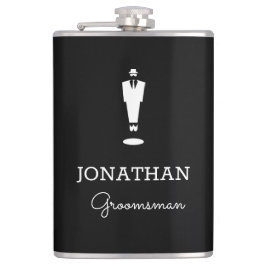 Personlig Groomsman Gift Bröllopsfest Black Fickplunta