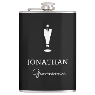 Personlig Groomsman Gift Bröllopsfest Black Fickplunta