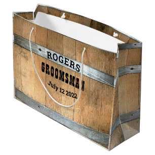 Personlig Groomsman Whiskey Barrel