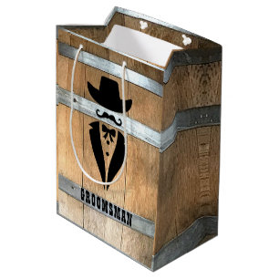 Personlig Groomsman Whiskey Barrel