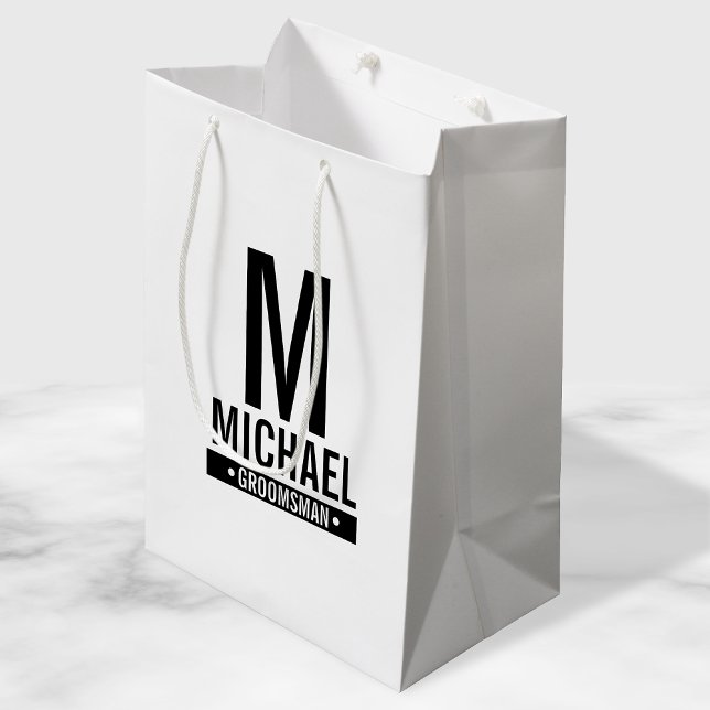 Personlig Groomsmans Monogram och Namn (Skapare uppladdad)