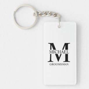 Personlig Groomsmans Namn och Monogram