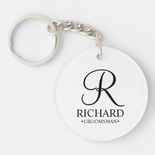 Personlig Groomsmans Namn och Monogram