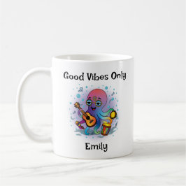Personlig Groovy Octopus Mugg - Retro Hippie