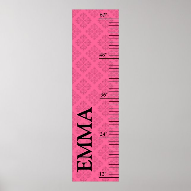 Personlig Growth Chart - Baroque Poster (Framsidan)