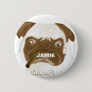 Personlig Grumpy AFICIONADO Puggy Cigar Knapp