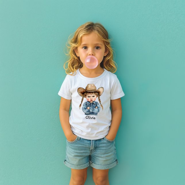 Personlig Grumpy Cowgirl i Denim Jacka T Shirt (Skapare uppladdad)
