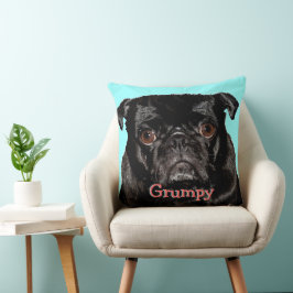 Personlig Grumpy Puggy Kudde