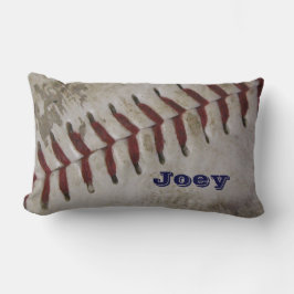 Personlig Grungy Namn Baseball Lumbar Lumbarkudde