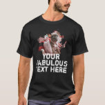 Personlig Grungy Paint Photo and Text T Shirt<br><div class="desc">Personlig målar dekormeddelande Foto och Text T-Shirt</div>